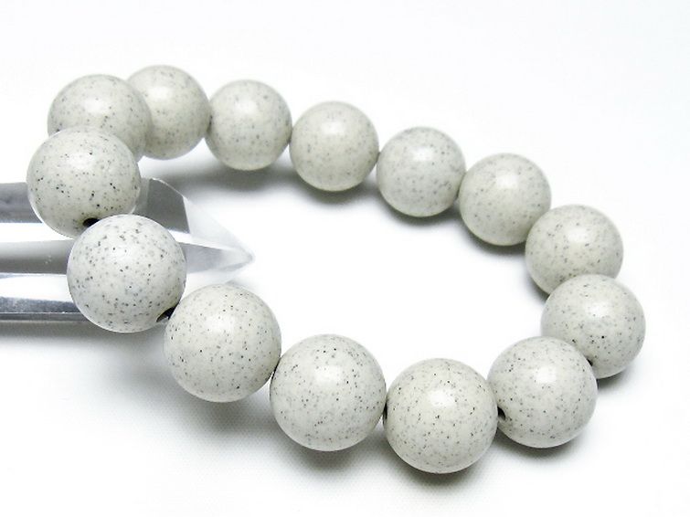 台湾産 北投石 天然ラジウム効果 ブレスレット 16mm [t538-3028] 1枚目