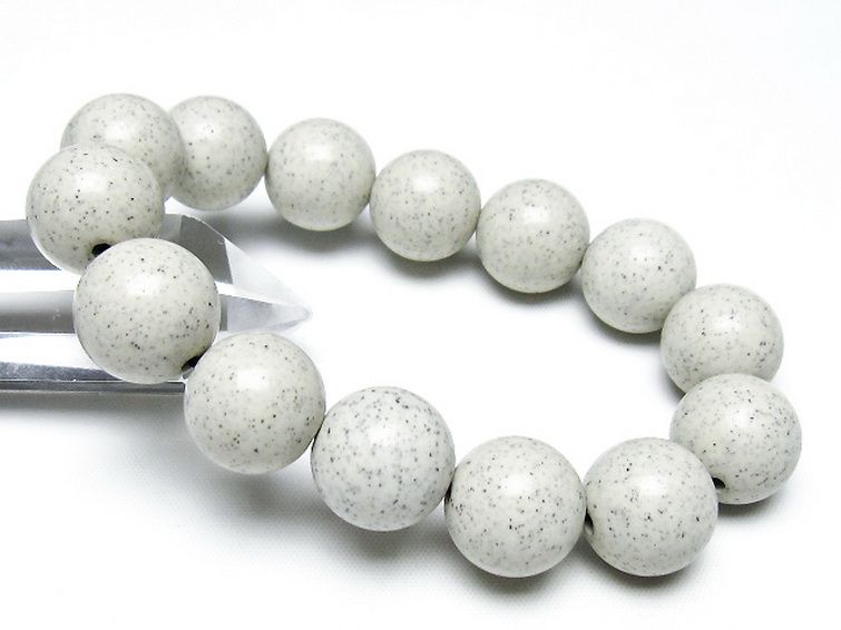 台湾産 北投石 天然ラジウム効果 ブレスレット 16mm [t538-3030] 1枚目