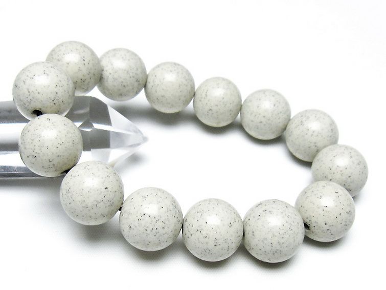 台湾産 北投石 天然ラジウム効果 ブレスレット 16mm [t538-3034] 1枚目