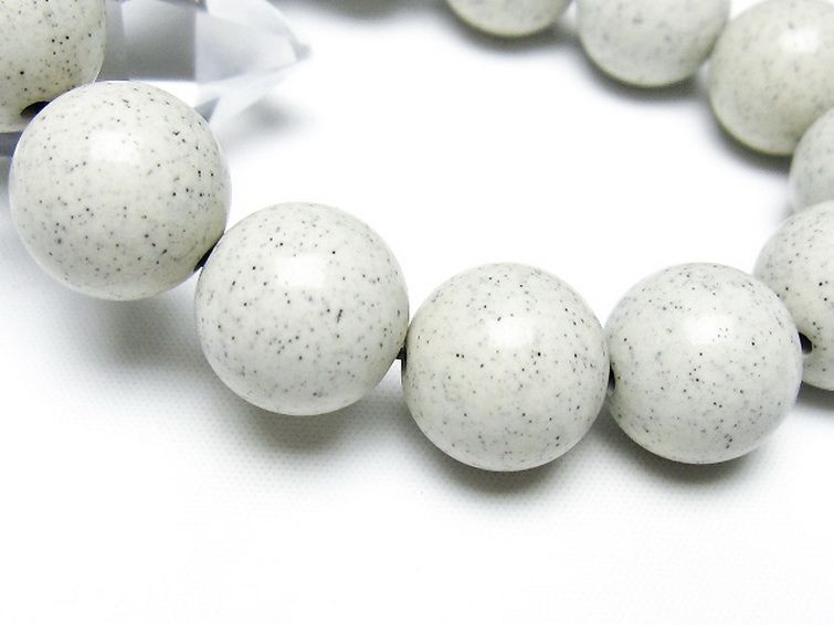 台湾産 北投石 天然ラジウム効果 ブレスレット 16mm [t538-3037] 3枚目