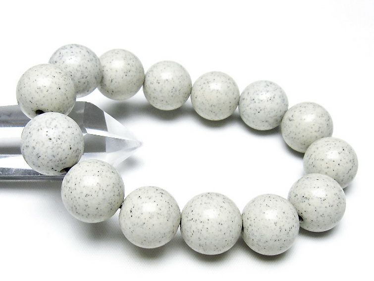 台湾産 北投石 天然ラジウム効果 ブレスレット 16mm [t538-3042] 1枚目