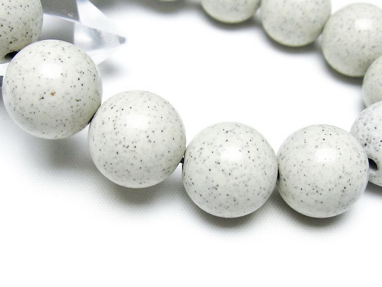 台湾産 北投石 天然ラジウム効果 ブレスレット 16mm [t538-3045] 3枚目