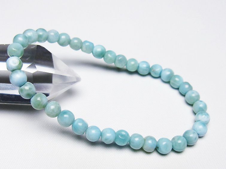 ラリマー ブレスレット 5mm [t54-5828] 1枚目