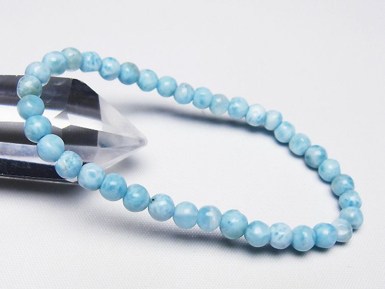 ラリマー ブレスレット 5mm [t54-5879] 1枚目