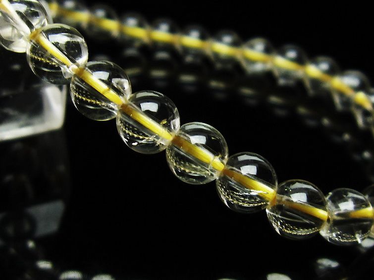 シトリン ブレスレット 6mm [t55-10196] 3枚目