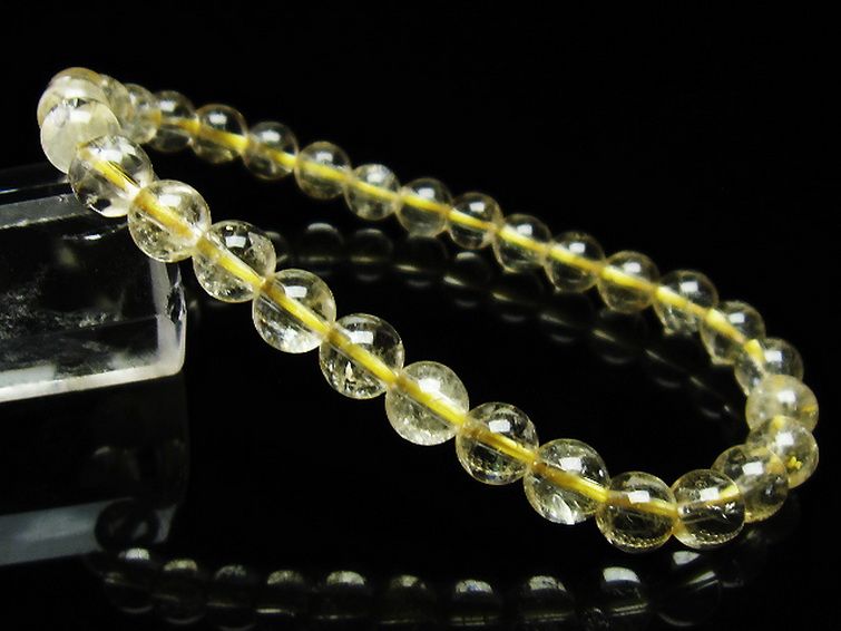 シトリン ブレスレット 6mm [t55-10203] 1枚目