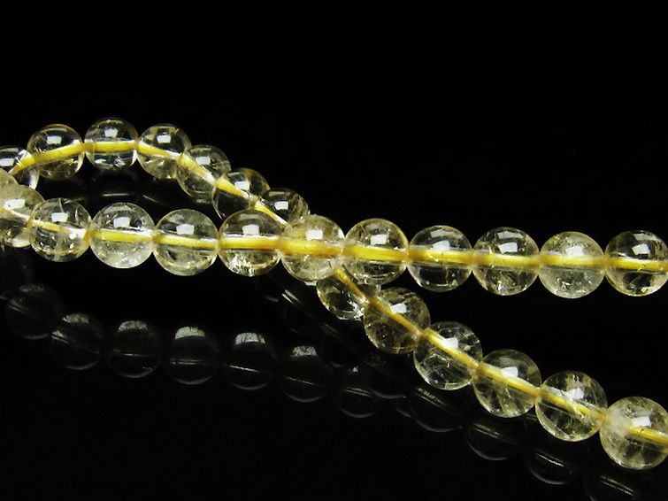 シトリン ブレスレット 6mm [t55-10203] 2枚目