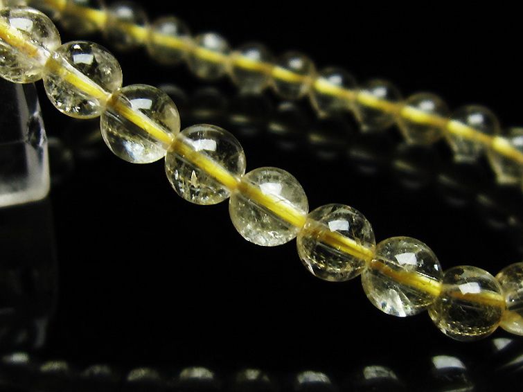 シトリン ブレスレット 6mm [t55-10203] 3枚目