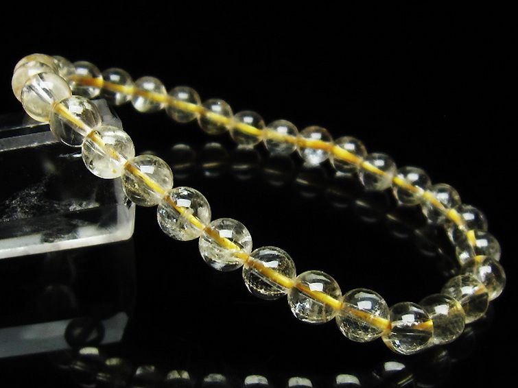 シトリン ブレスレット 6mm [t55-10210] 1枚目