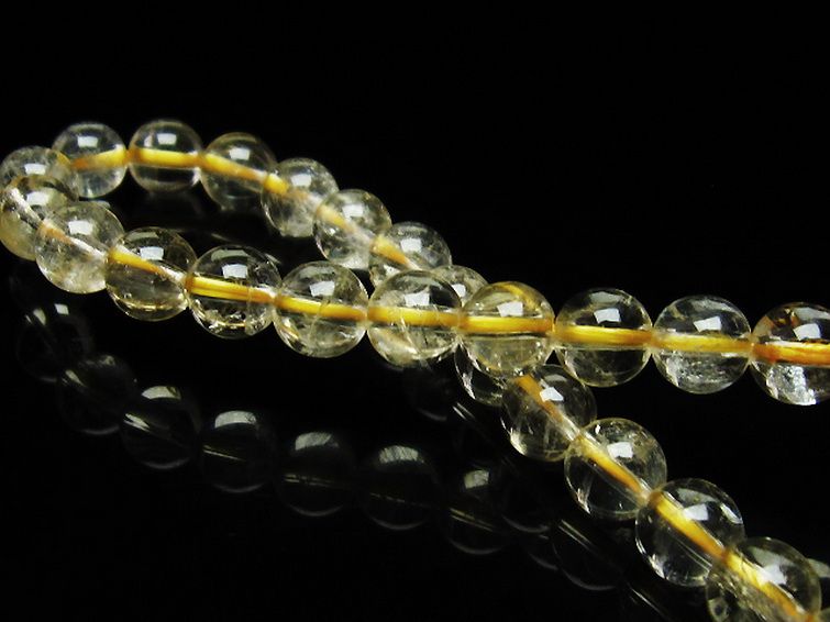 シトリン ブレスレット 6mm [t55-10210] 2枚目
