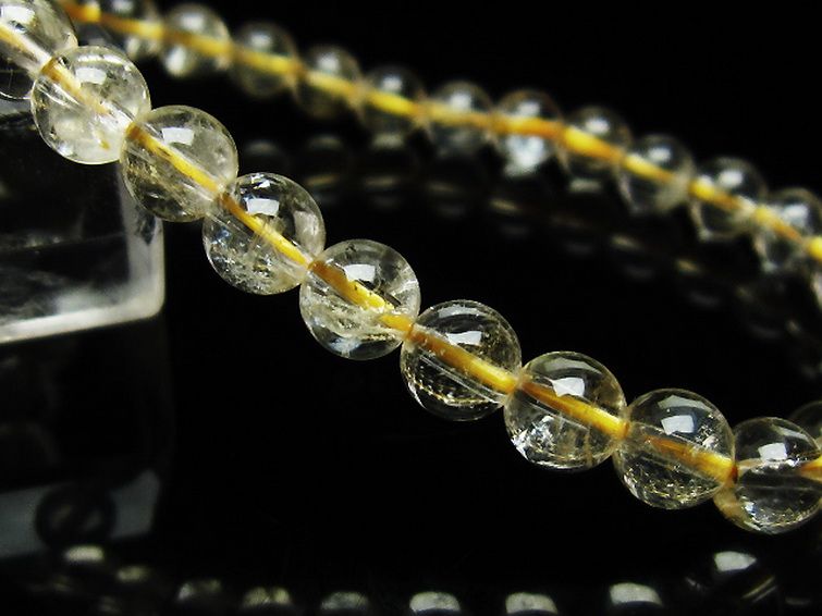 シトリン ブレスレット 6mm [t55-10210] 3枚目