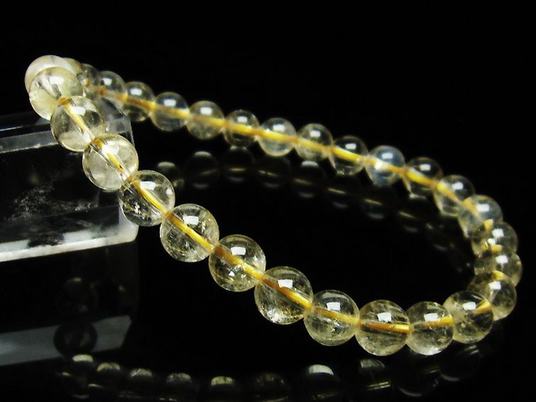 シトリン ブレスレット 6mm [T55-10230] 1枚目