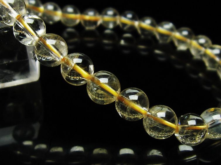 シトリン ブレスレット 6mm [t55-10234] 3枚目