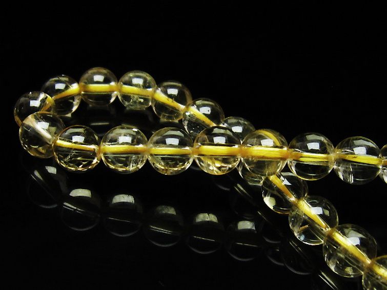 シトリン ブレスレット 6mm [t55-10241] 2枚目