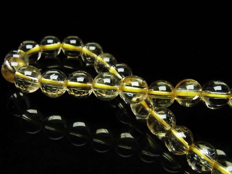 シトリン ブレスレット 6mm [t55-10257] 2枚目
