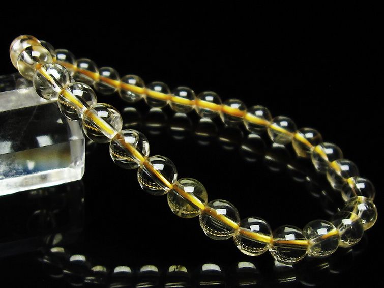 シトリン ブレスレット 6mm [T55-10261] 1枚目