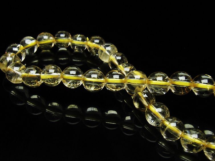 シトリン ブレスレット 6mm [t55-10267] 2枚目