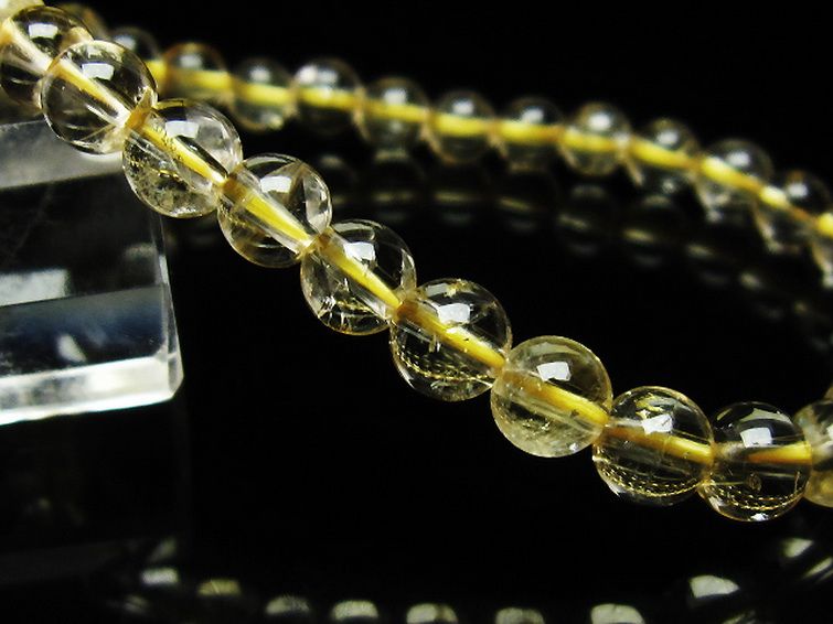 シトリン ブレスレット 6mm [t55-10267] 3枚目