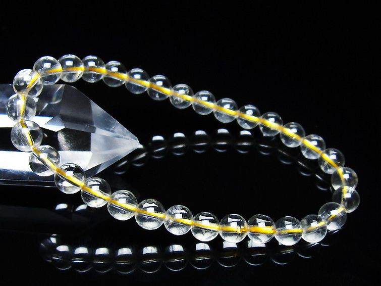 シトリン ブレスレット 6mm [t55-10495] 1枚目