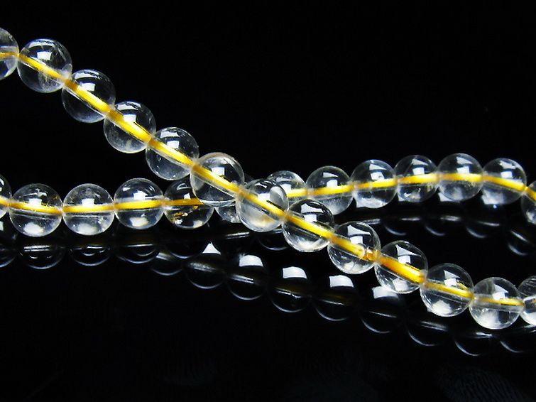 シトリン ブレスレット 6mm [t55-10495] 2枚目