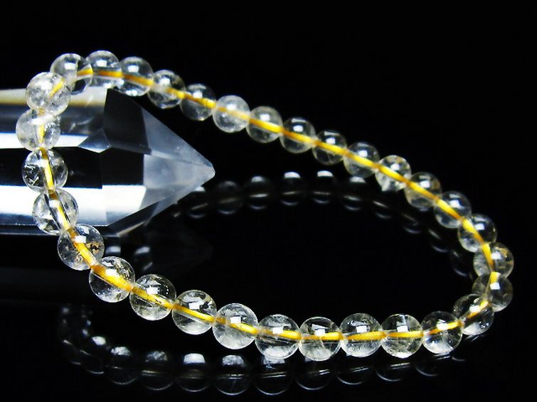 シトリン ブレスレット 6mm [t55-10501] 1枚目