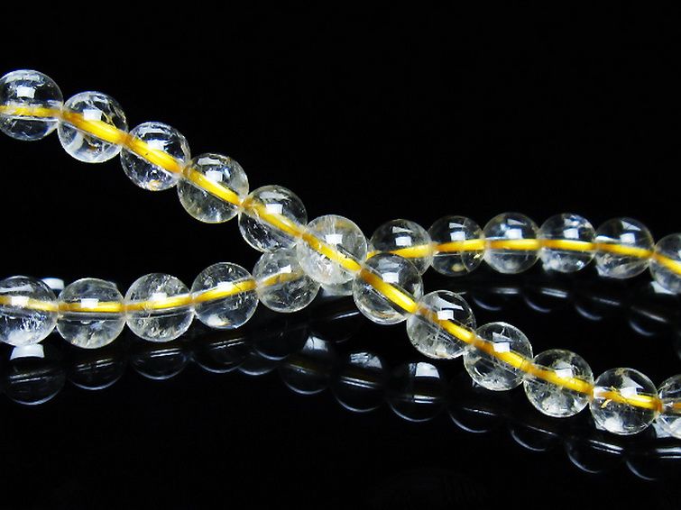 シトリン ブレスレット 6mm [t55-10501] 2枚目