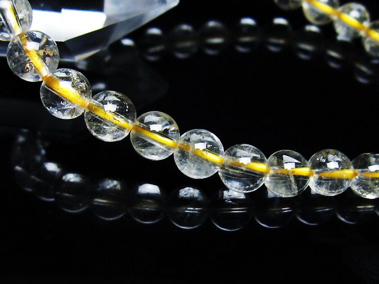 シトリン ブレスレット 6mm [t55-10501] 3枚目