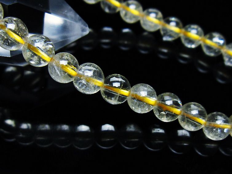 シトリン ブレスレット 6mm [t55-10507] 3枚目