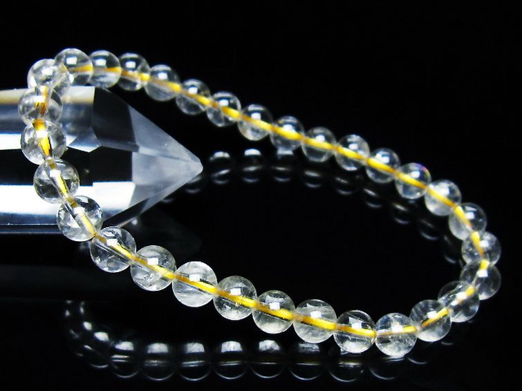 シトリン ブレスレット 6mm [t55-10510] 1枚目