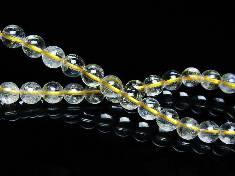 シトリン ブレスレット 6mm [t55-10511] 2枚目