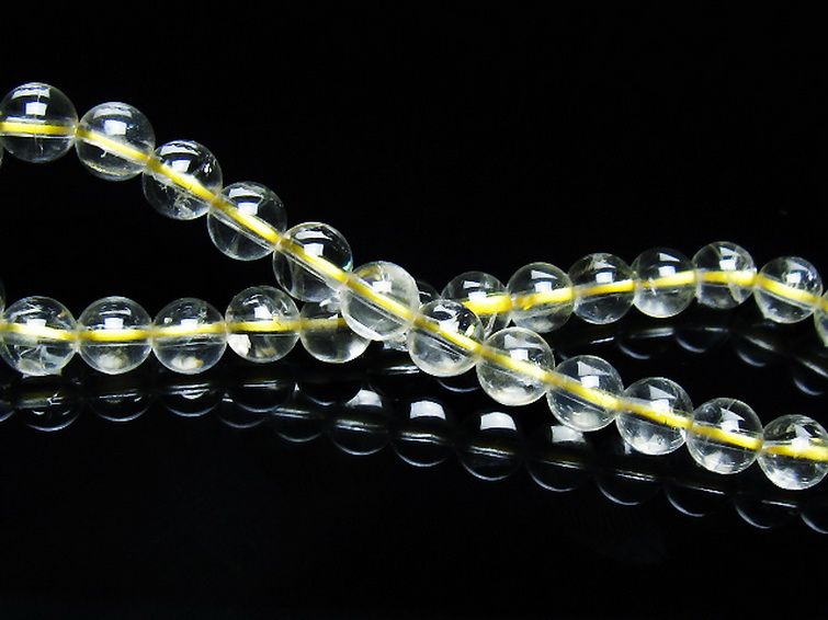 シトリン ブレスレット 6mm [t55-10515] 2枚目