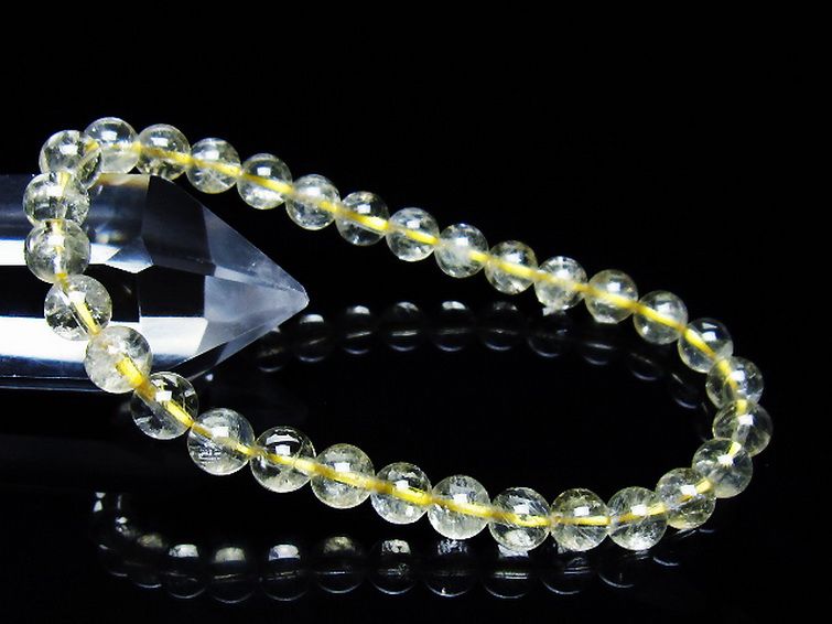 シトリン ブレスレット 6mm [t55-10520] 1枚目