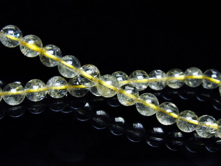 シトリン ブレスレット 6mm [t55-10520] 2枚目