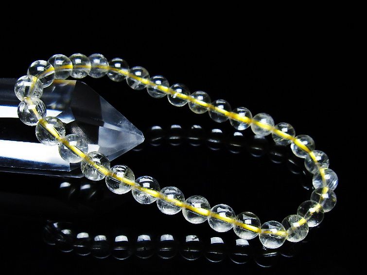 シトリン ブレスレット 6mm [t55-10521] 1枚目