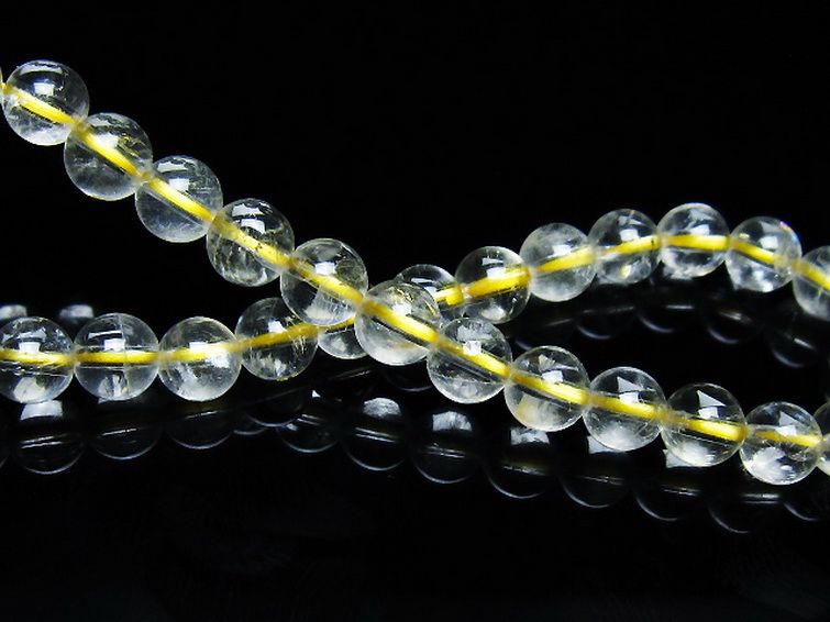 シトリン ブレスレット 6mm [t55-10521] 2枚目