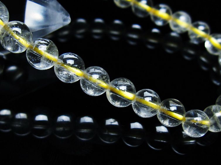 シトリン ブレスレット 6mm [t55-10521] 3枚目