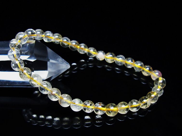 シトリン ブレスレット 6mm [t55-10523] 1枚目