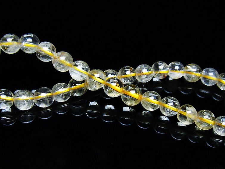 シトリン ブレスレット 6mm [t55-10523] 2枚目