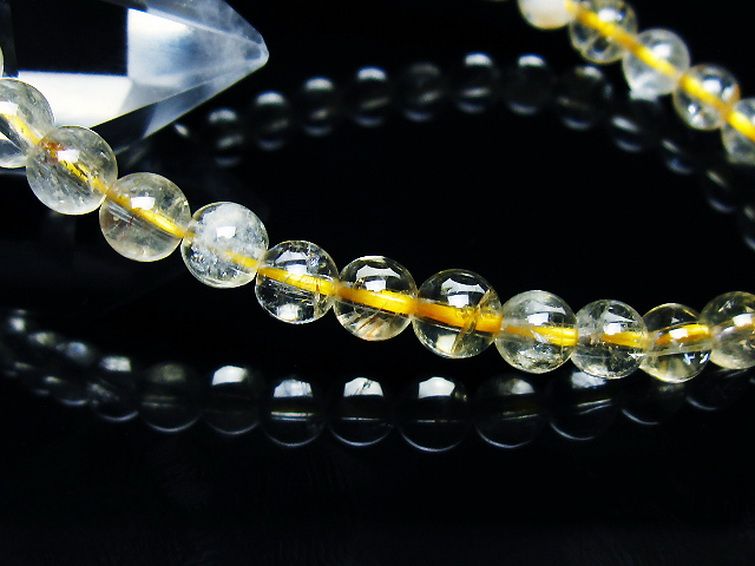 シトリン ブレスレット 6mm [t55-10523] 3枚目