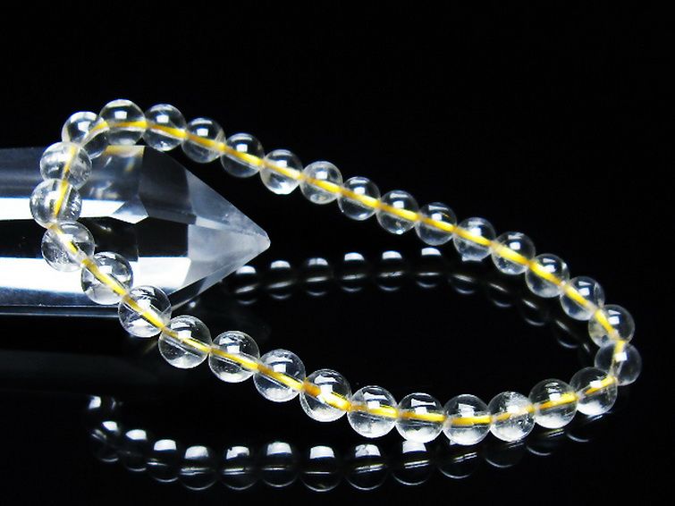 シトリン ブレスレット 6mm [t55-10526] 1枚目