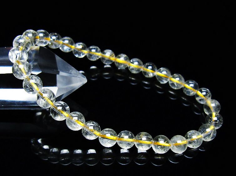 シトリン ブレスレット 6mm [t55-10528] 1枚目
