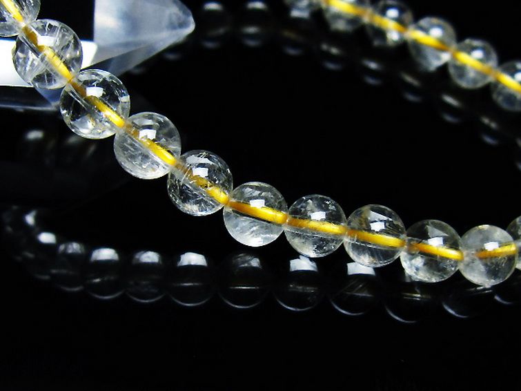 シトリン ブレスレット 6mm [t55-10528] 3枚目