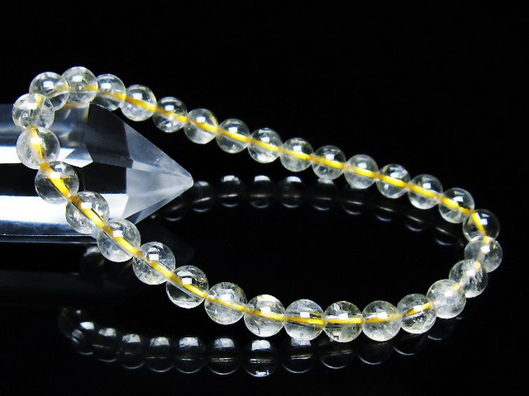 シトリン ブレスレット 6mm [t55-10530] 1枚目