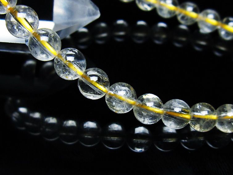 シトリン ブレスレット 6mm [t55-10530] 3枚目