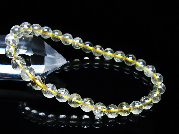 シトリン ブレスレット 6mm [t55-10532] 1枚目