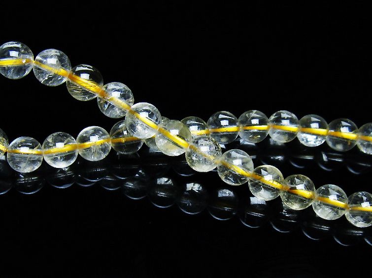 シトリン ブレスレット 6mm [t55-10532] 2枚目