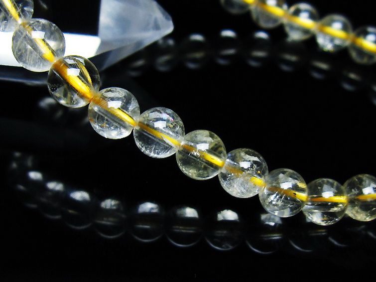 シトリン ブレスレット 6mm [t55-10532] 3枚目