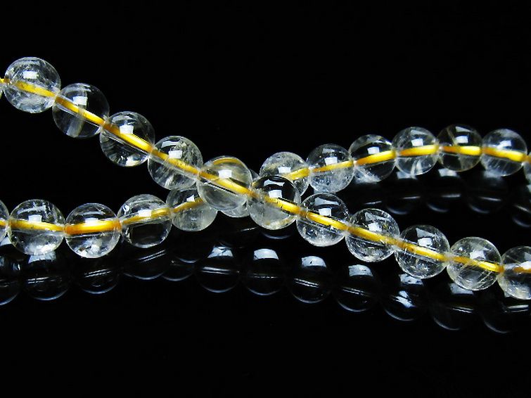 シトリン ブレスレット 6mm [t55-10536] 2枚目