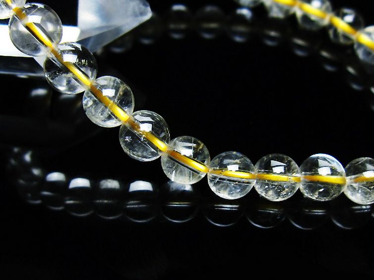 シトリン ブレスレット 6mm [t55-10536] 3枚目