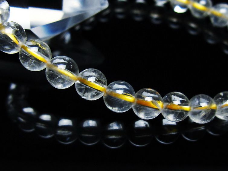 シトリン ブレスレット 6mm [t55-10538] 3枚目